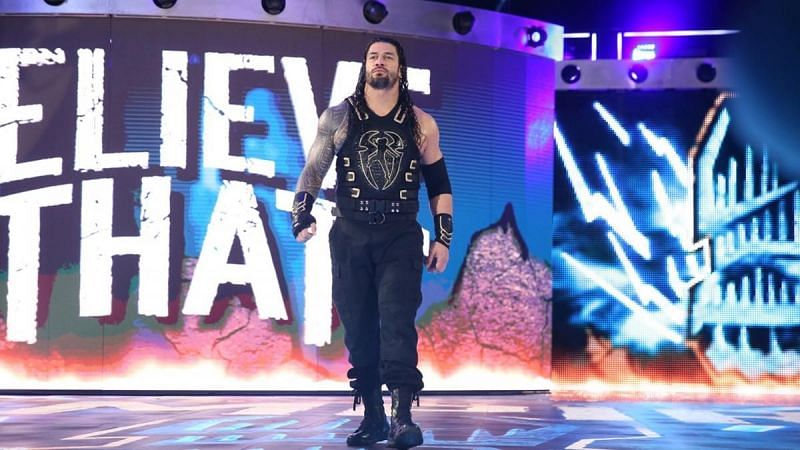 Roman Reigns makes his entrance